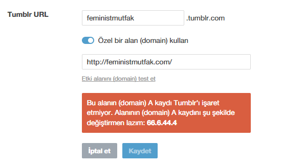 Tumblr Domain Site Taşıma
